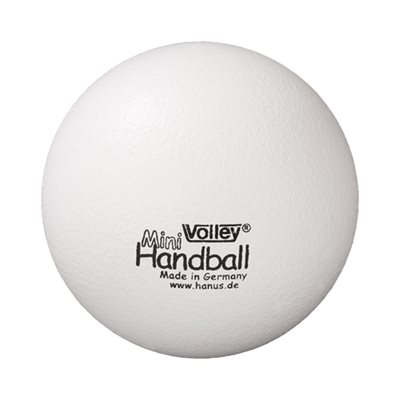 Ballon de mini-handball blanc en mousse Volley®, 16 cm (6,3")