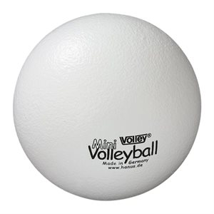 Ballon de mini-volleyball en mousse blanc Volley®, 20 cm (8")