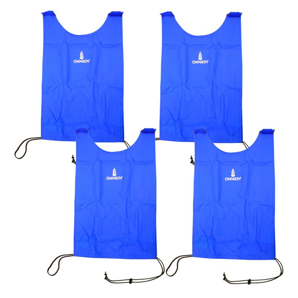 OMNIKIN® Nylon Pinnies, set of 4 blue