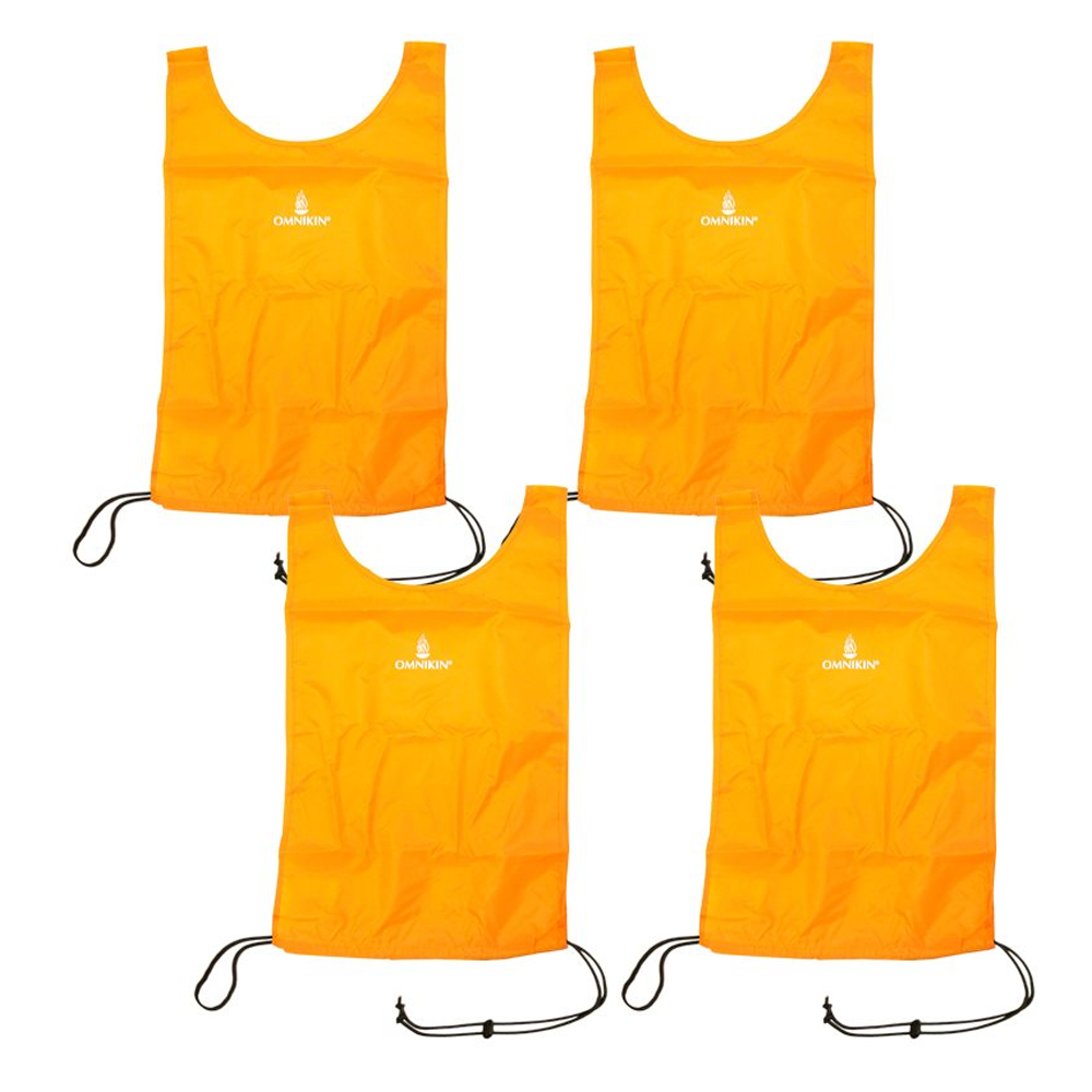 Ensemble de 4 dossards Omnikin® en nylon jaunes