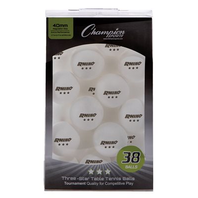 38 Table Tennis Balls, White