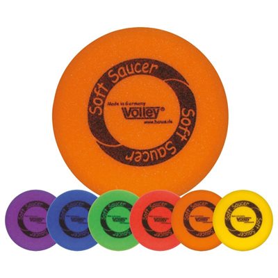 Set of 6 Volley® Foam Frisbees, 23g - 9.87" (25 cm)