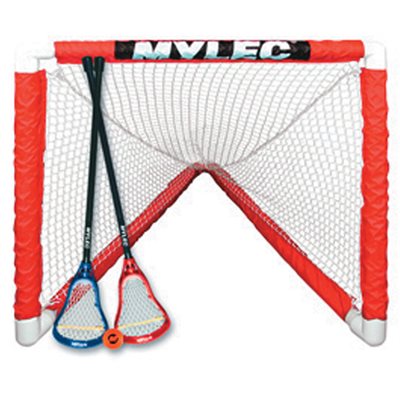 Set of Mylec® Lacross Mini-Sticks, Ball and Goal 