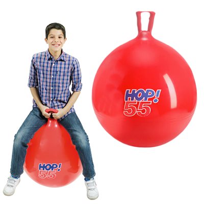 Ballon sauteur en vinyle robuste «Hop!», 55 cm (22")