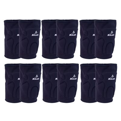 Set of 6 Pairs of Black Mikasa® Competition Knee Pads