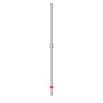 Zinc-covered badminton double post, 1,9"