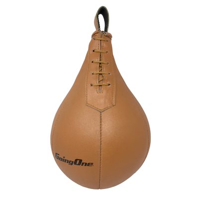 Going One Tan Leather Speed Ball, 15" (38 cm)