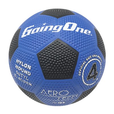 Ballon de soccer en caoutchouc Going One® «AeroTech» bleu