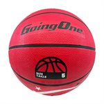 Ballon de basketball extérieur récréatif en caoutchouc unicolore