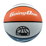 Tri-Color Exterior Recreational Rubber Basketball