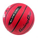 Set of 6 Unicolor Exterior Recreational Rubber Basketball