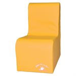 Sofa en mousse 1 place pour enfants, jaune