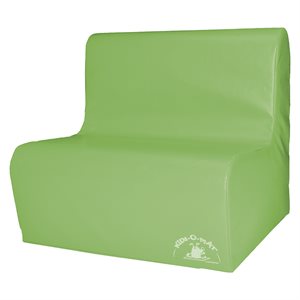 Foam chair for 2 children, light green