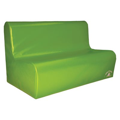 Sofa en mousse 3 places pour enfants, vert