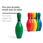 Quilles en plastique colorées