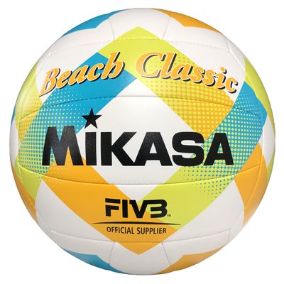 Green, Yellow and Blue Mikasa® «Beach Classic» Beach Volleyball