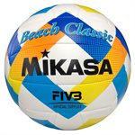 Ballon de volleyball de plage Mikasa® «Beach Classic» orange, jaune et bleu