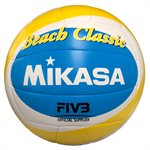 Yellow and Blue Mikasa® «Beach Classic» Beach Volleyball