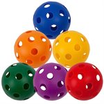 Perforated Plastic Ball, 4" (10 cm), set of 6