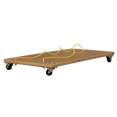 Wood Mat Cart with Rope, 23,5 x 47" (60 x 120 cm)