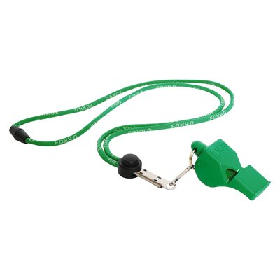 Green Fox40® «Classic» Whistle with Breakaway Lanyard