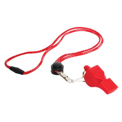 Sifflet «Classic» rouge avec lanière détachable Fox40®