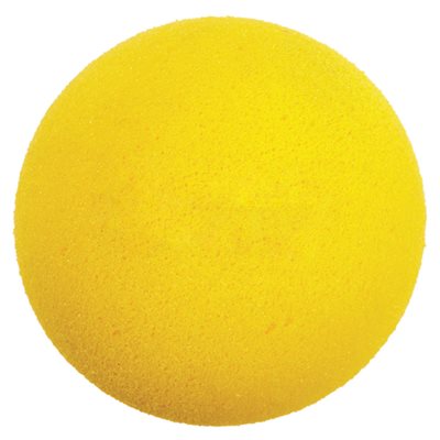 Yellow Uncovered Foam Ball