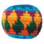 Crocheted hacky sack