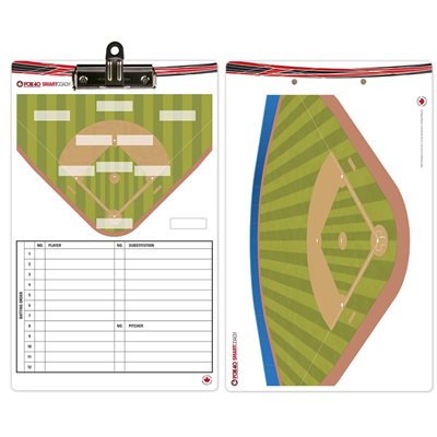 «Smartcoach» Pro Coach Clipboard, Baseball, 10 x 16" (25.5 x 40 cm)