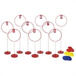 Indoor 9-Hole Frisbee Golf Target Hoop Set 