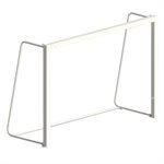 Pair of Foldable White Painted Aluminum Handball Goals