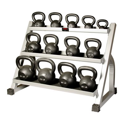 Support pour kettlebells, 3 étages