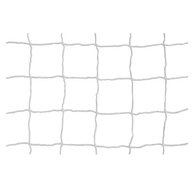 Soccer net, white, 6.5'x18.5'x2'x6', 3mm