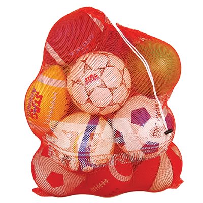 Nylon Mesh Ball Bag, Capacity of 16 Balls, 34 x 42" (86 x 107 cm)