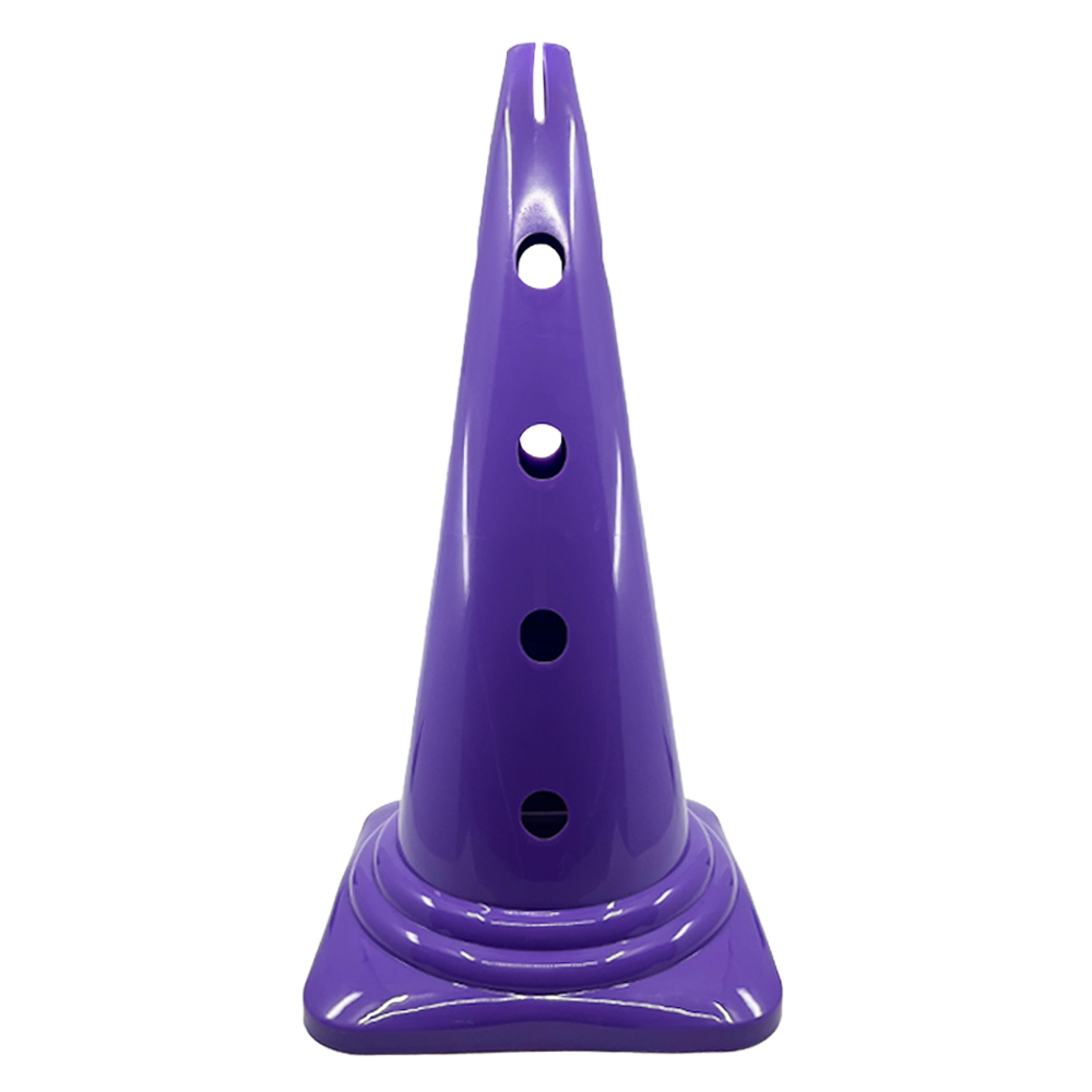 Hard plastic cone with holed sides