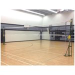Paire de poteaux de volleyball / badminton en acier