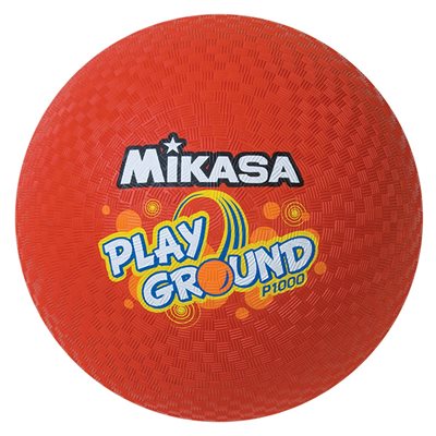 Ballon de jeu en caoutchouc rouge Mikasa® «PlayGround», 25 cm (10")