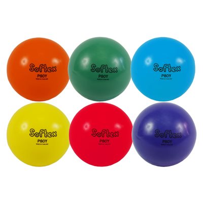 Ensemble de 6 ballons de jeu en vinyle «Softex», 20 cm (8")