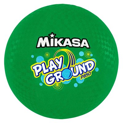 Ballon de jeu en caoutchouc vert Mikasa® «PlayGround», 21,5 cm (8,5")