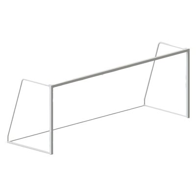 Junior Steel Soccer Goals, Square Posts, 6'6" x 18' x 4' x 6'