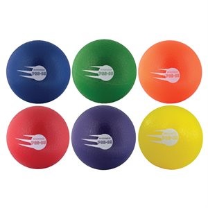 6 inflatable soft rubber playground balls