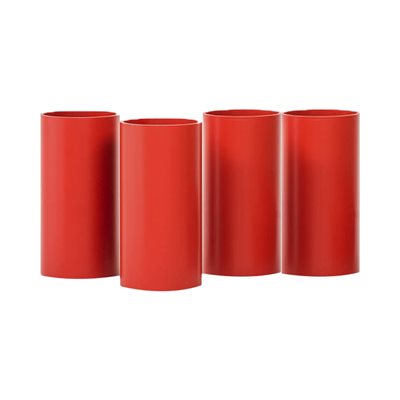 Ensemble de 4 tubes rouges pour Rolla Bolla, 20 cm (8")