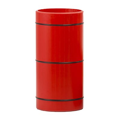 Rouleau 12,5 cm, bandes en caoutchouc, rouge