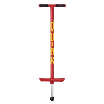 QU-AX® Red Pogo Stick of 34" (86 cm), Capacity of 66 lb (30 kg)