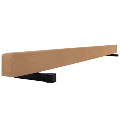 Low balance beam, suede cover