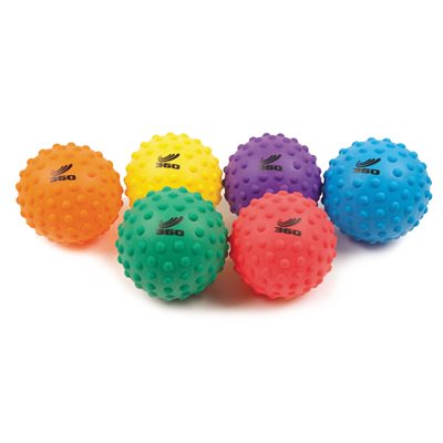 6 ballons bosselés en PVC souple, 8"