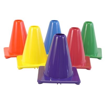 Ensemble de 6 cônes en PVC souple