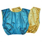 Reversible Blue and Yellow Nylon Pinnie for Adults