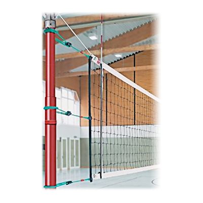 Filet de volleyball de compétition Spieth America® de 9,5 m (31') blanc, avec câble en kevlar de 12,5 m (41')