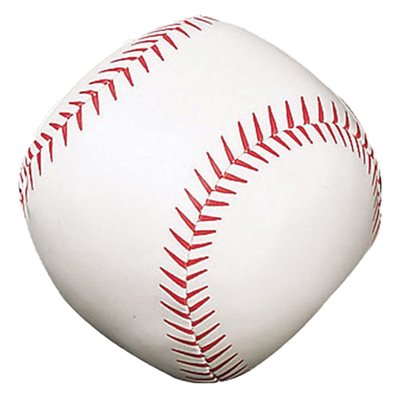 Soft and Light Vinyl Baseball, 12" (30 cm)